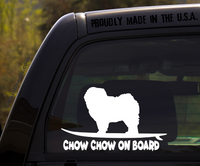 Chinook on Board - Funny Dog Breed Decal Sticker for car or Truck Window