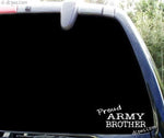 Proud Army Brother - US Army military sticker / decal