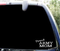 Proud Army Mom - US military window sticker / decal