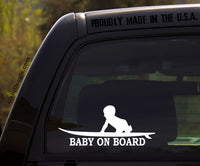 Baby on Board - funny kids vinyl sticker decal for car or truck window