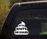 Little-Shits on Board Decal / Funny Kids Inside on Board Sticker Decal