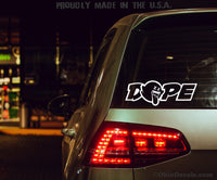 Dope Decal - JDM SUV Subi Euro Japan Custom Car Truck Window Drift Sticker