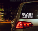 Delaney 2020 Decal / John Delaney for President Decal Sticker for Bumper Window